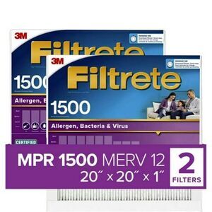 20x20x1 2pk Furnace Filters, NEW